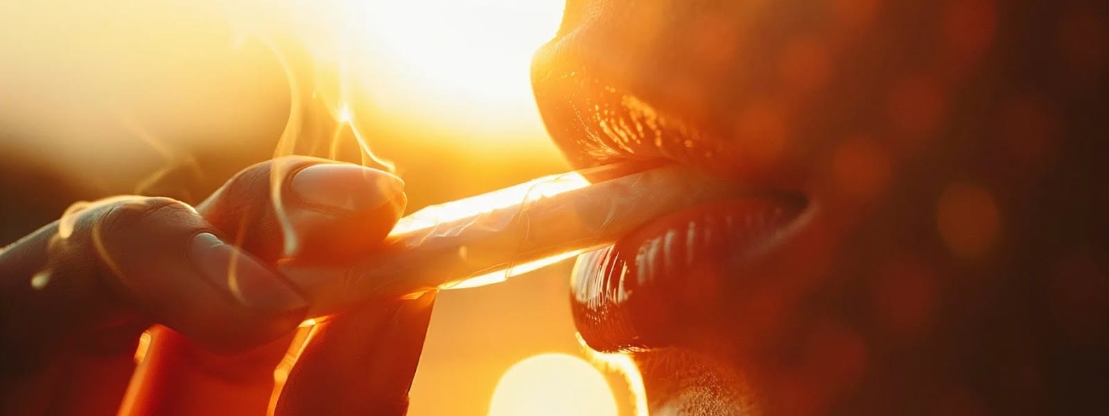 a close-up photo of a sleek, discreet nicotine pouch resting under a person's tongue, highlighting its smoke-free and convenient use.